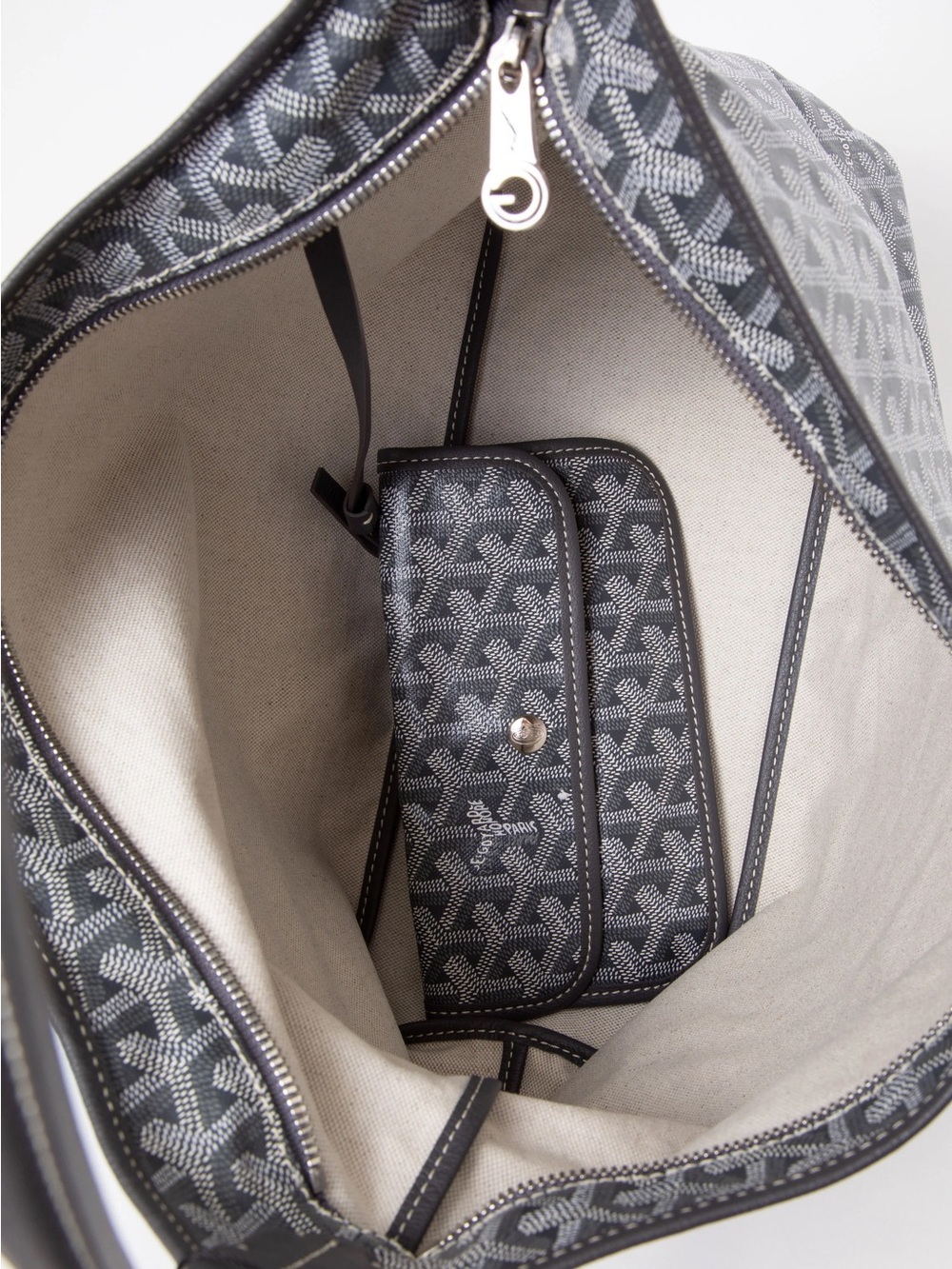 Goyard 2023 Goyardine Boheme Hobo Grey - Picture 5 of 5
